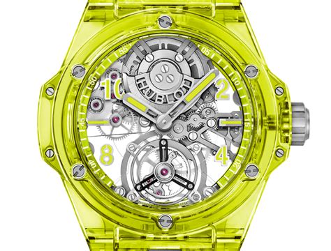 hublot yellow neon|hublot neon yellow saxem.